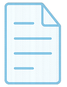 Icône bleue de document illustrant l’étude gratuite de projet de climatisation à domicile.